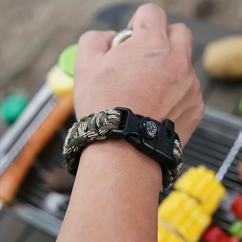 Classic Men'S Rugged Style Multifunctional Rope Bracelet