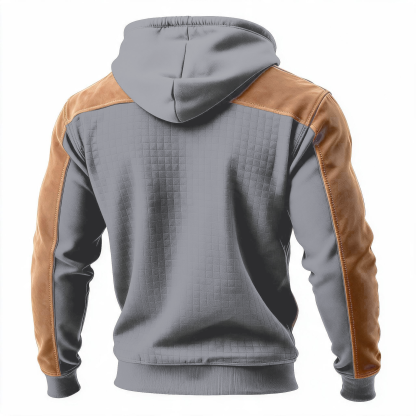  Agency Printed Fleece-lined Unisex Color-Blocked Hoodie