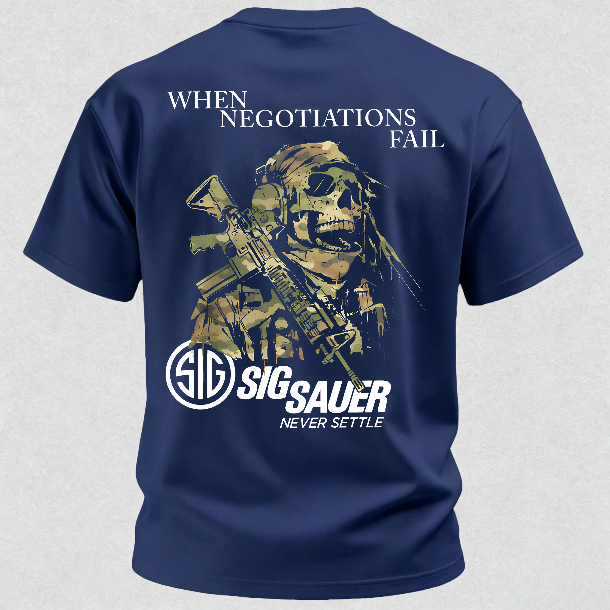 SIG When Negotiations Fall Printed Men's T-Shirt