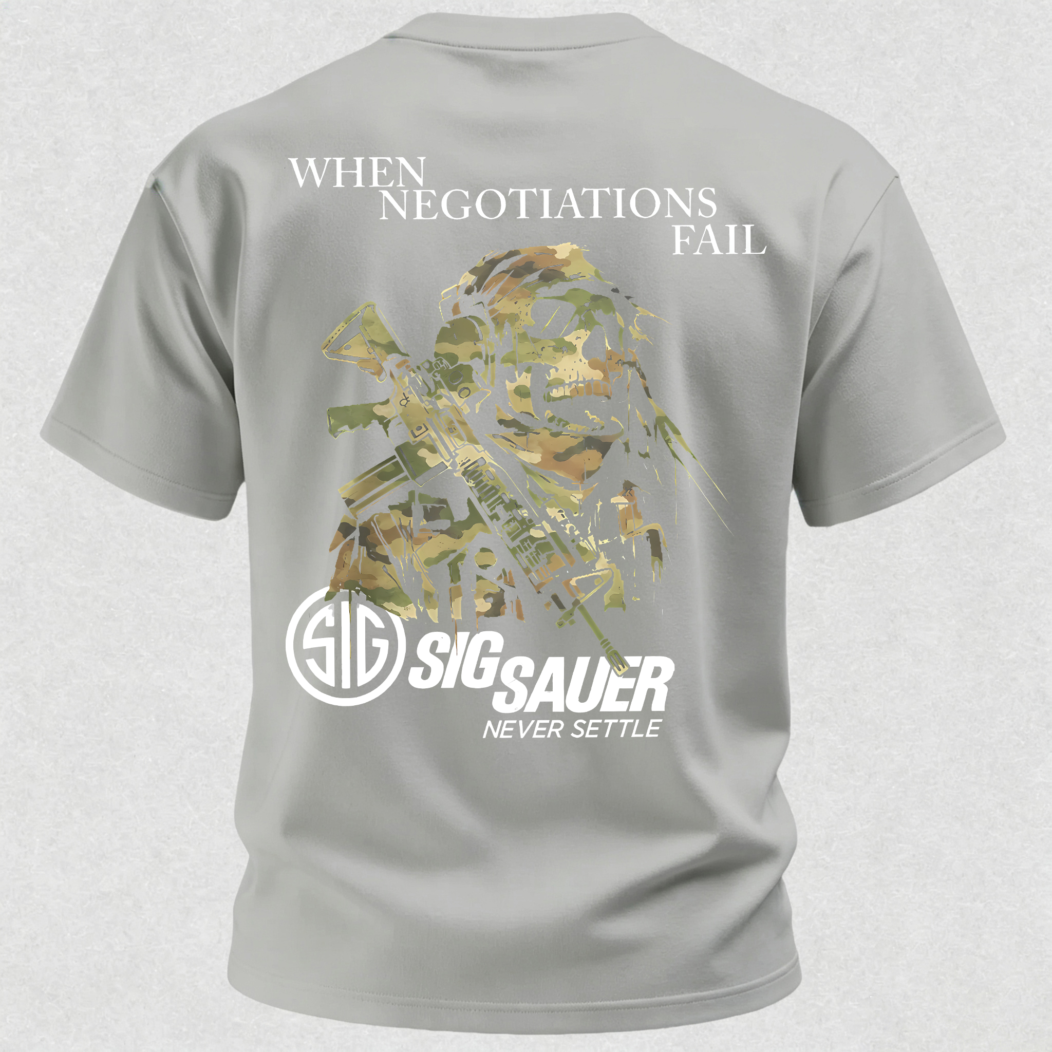 SIG When Negotiations Fall Printed Men's T-Shirt