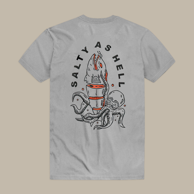 Salty As Hell Octopus Tee