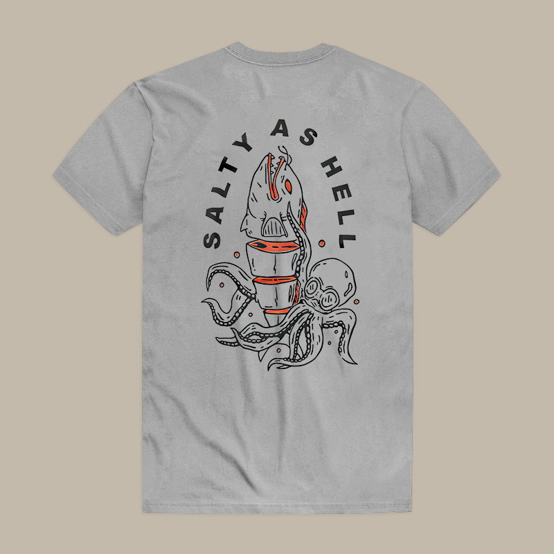 Salty As Hell Octopus Tee