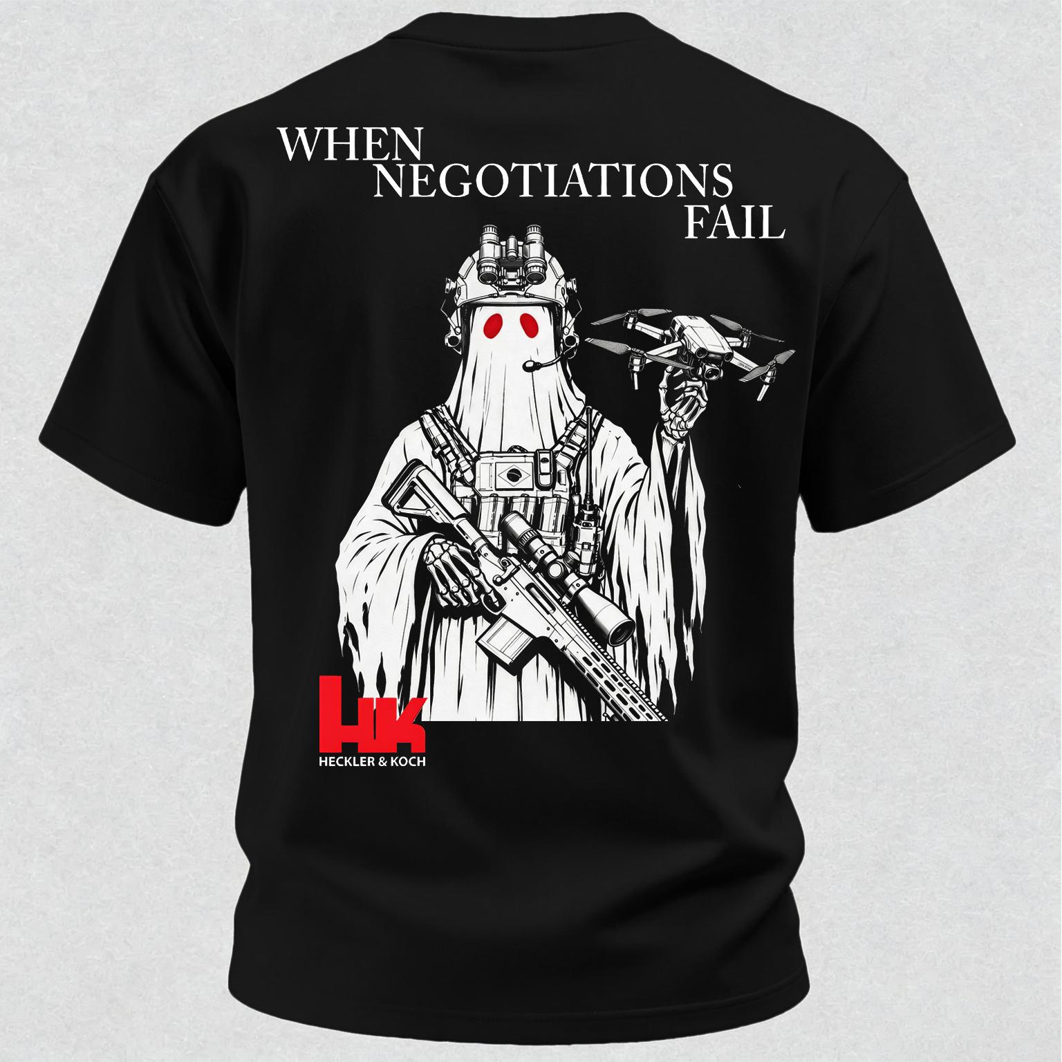 When Negotiations Fail Printed Men's T-Shirt