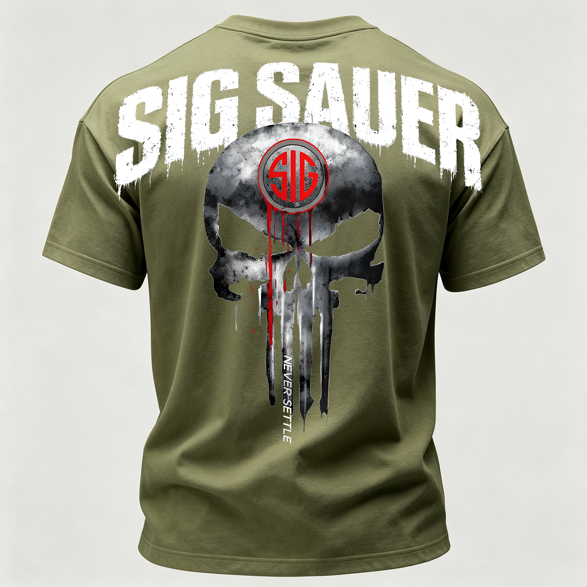 SIG Sauer Skull Printed Men's T-Shirt