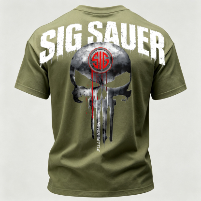 SIG Sauer Skull Printed Men's T-Shirt