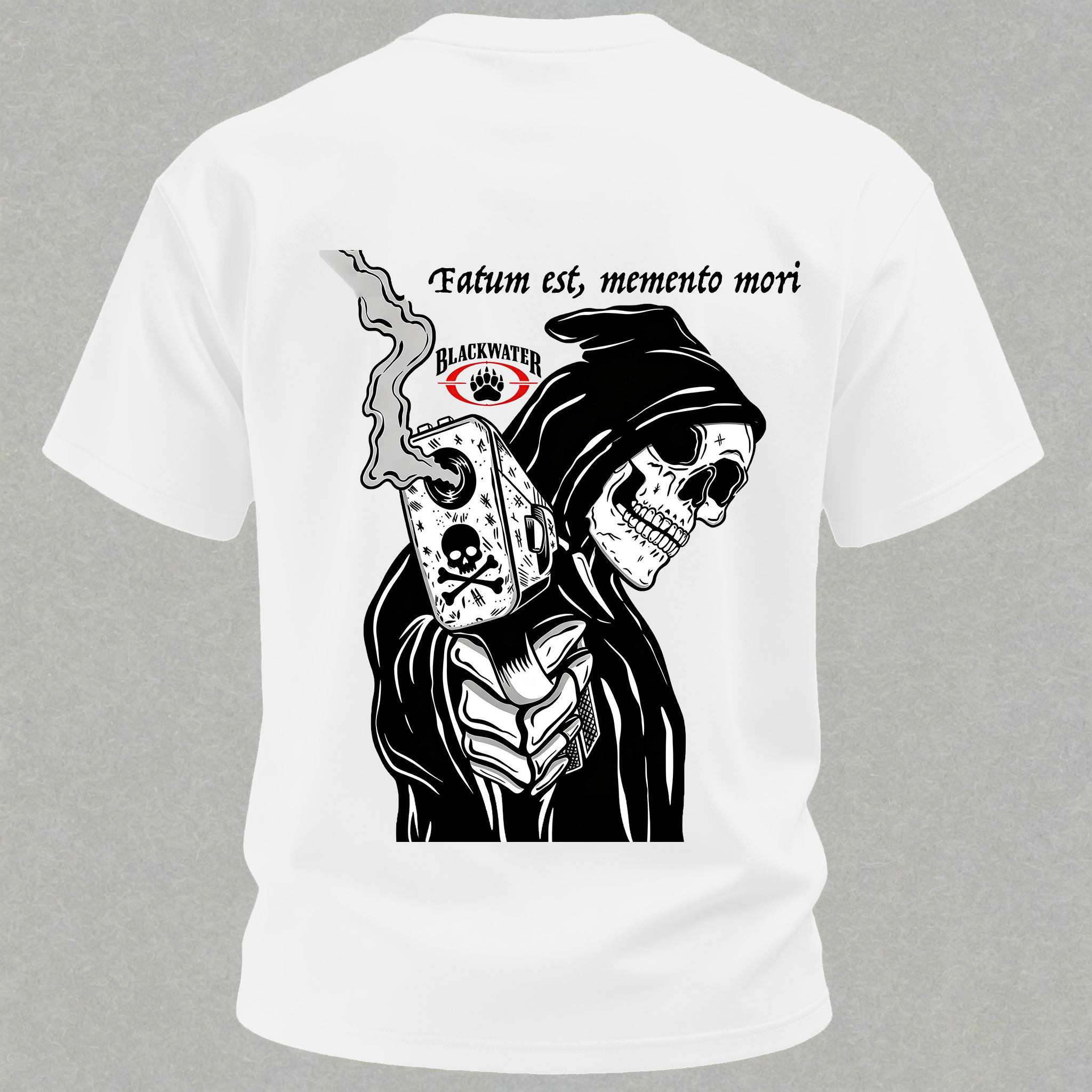 Fatum Est Memento Mori Printed Men's T-Shirt