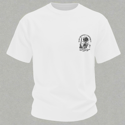 Skull Blind Obedience to Authority Is the Greatest Enemy of Truth Graphic T-Shirt