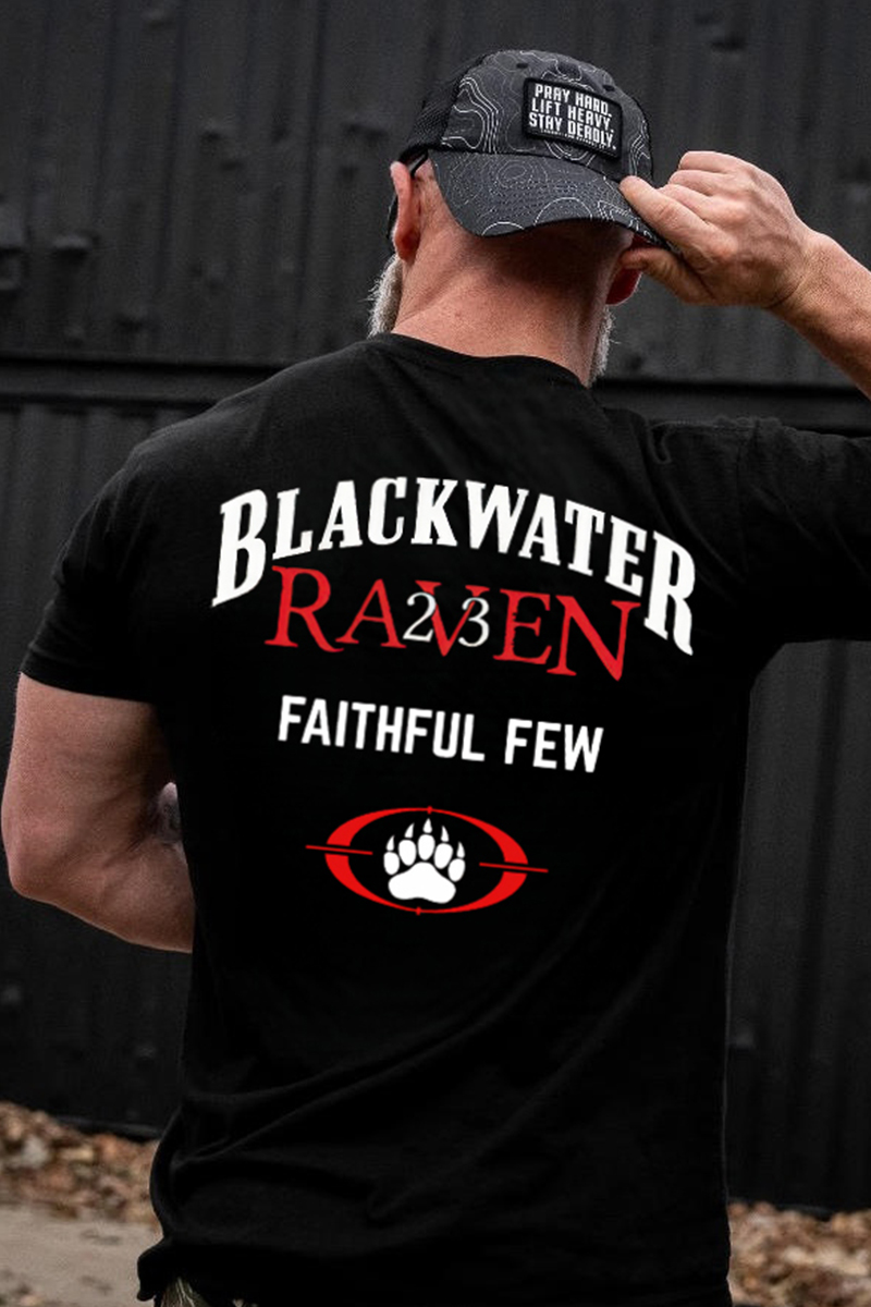 Blackwater Raven 23 Faithful Few Printed Men's T-Shirt