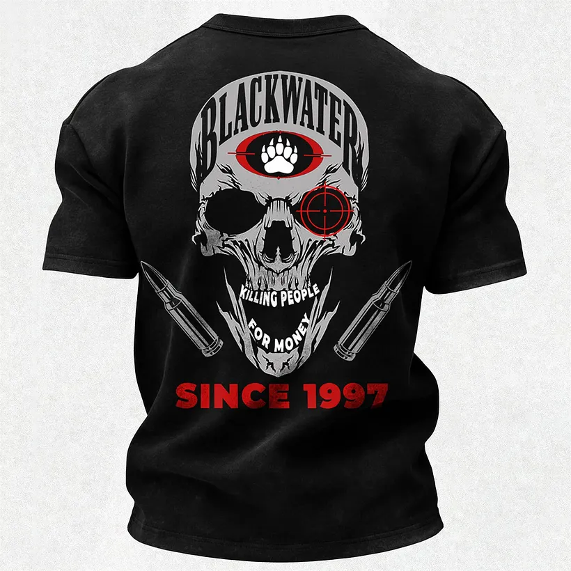 Killing People for Money Since 1997 Printed Men's T-Shirt