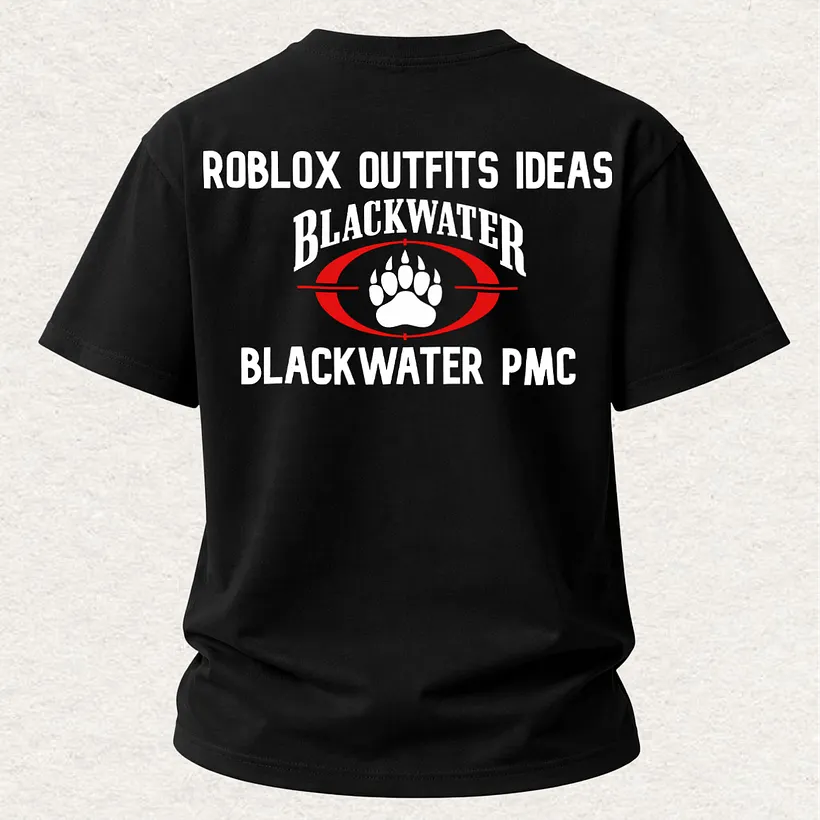 Roblox Outfits Ideas Blackwater PMC Printed Men's T-Shirt