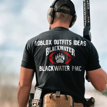 Roblox Outfits Ideas Blackwater PMC Printed Men's T-Shirt
