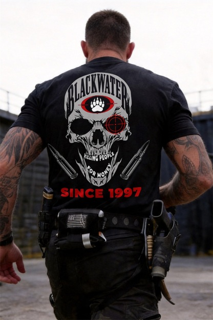 Killing People for Money Since 1997 Printed Men's T-Shirt
