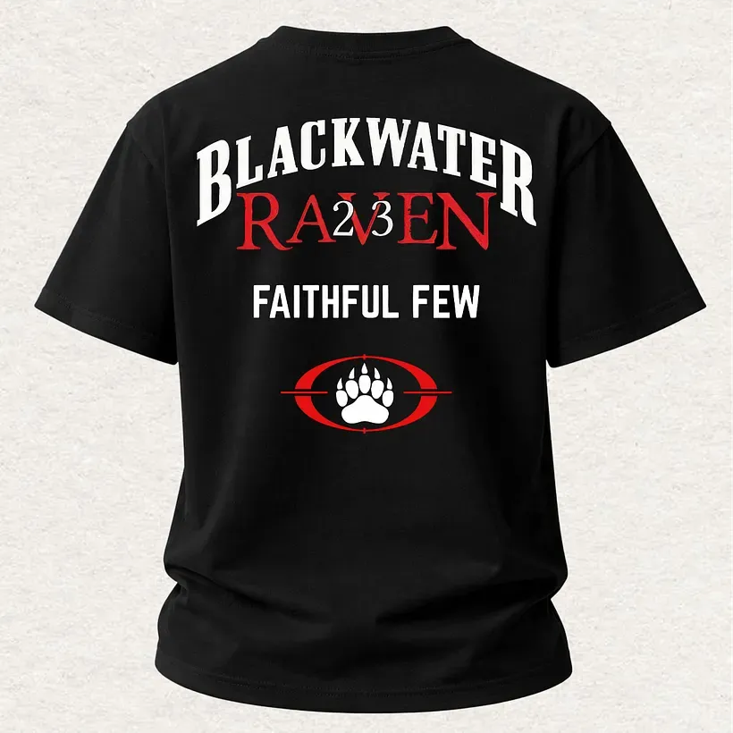 Blackwater Raven 23 Faithful Few Printed Men's T-Shirt