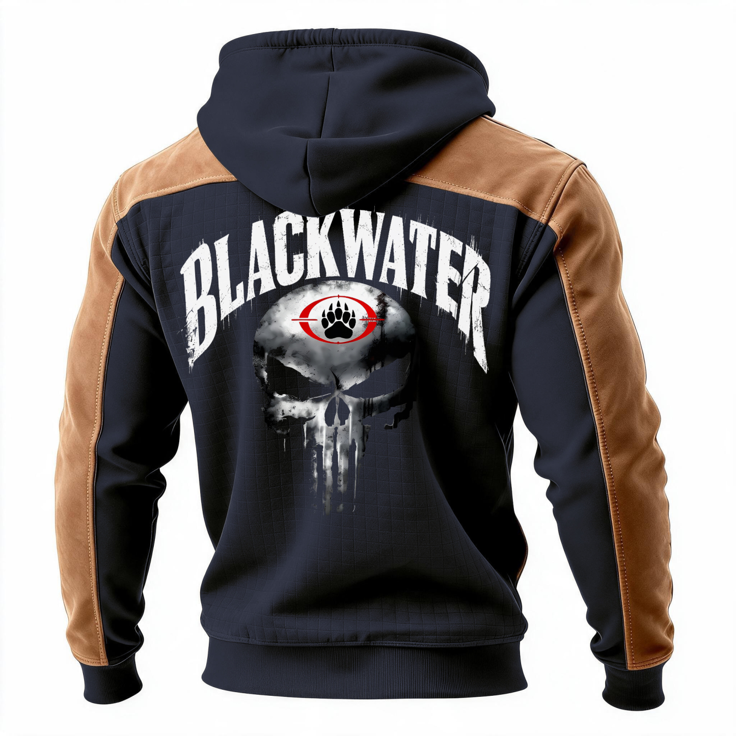 [Copy]Say When Negotiations Fail Printed Fleece-lined Unisex Color-Blocked Hoodie