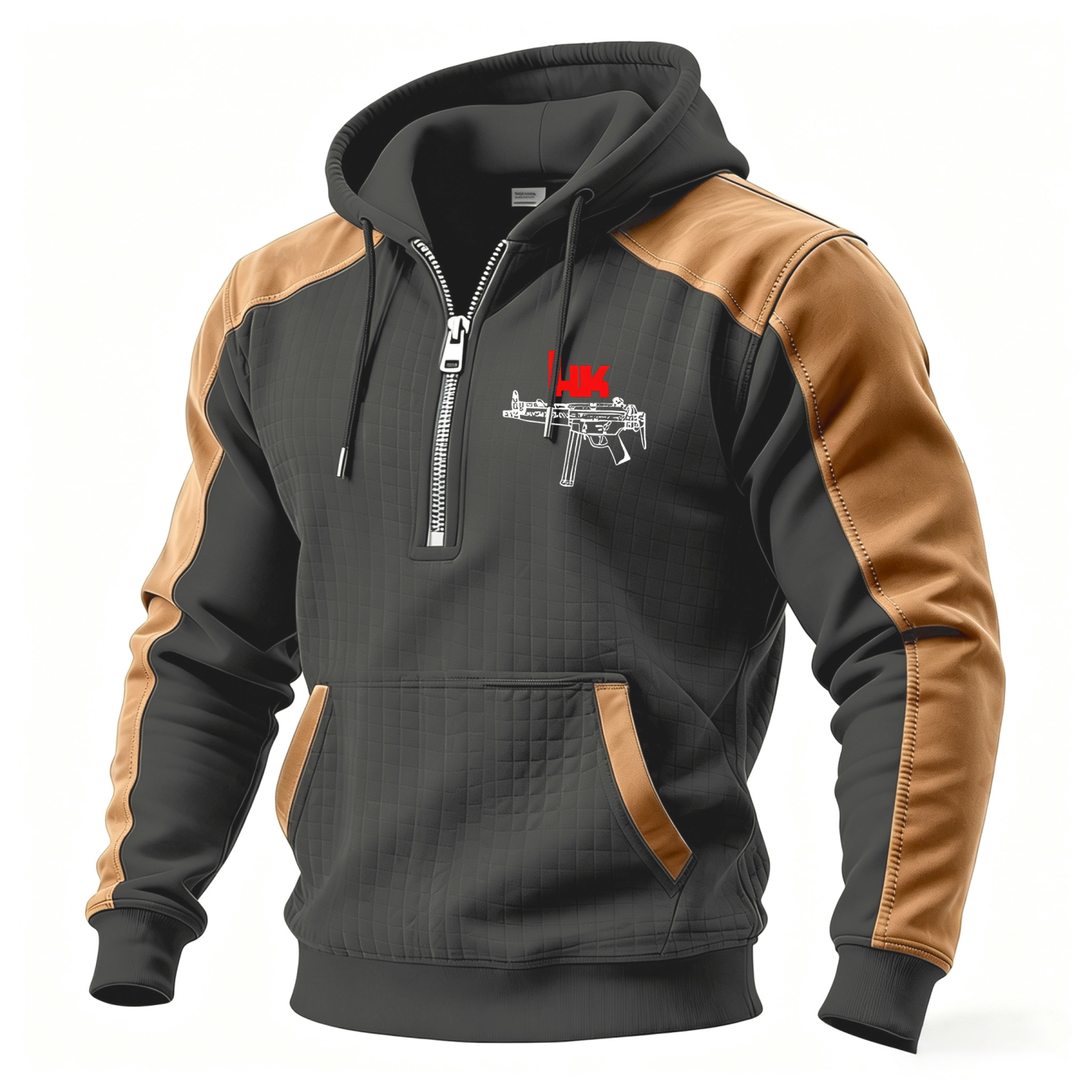 When Negotiations Fall Printed Printed Fleece-lined Unisex Color-Blocked Hoodie