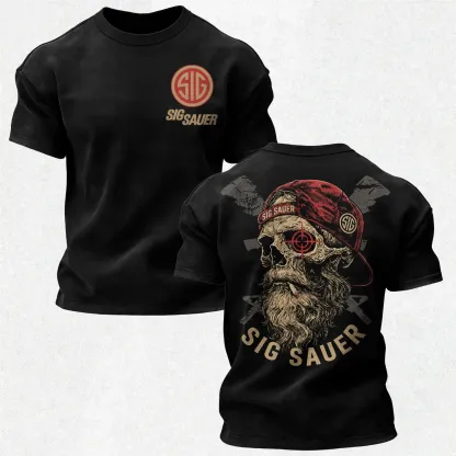 SIG Sauer Skull Printed Men's T-Shirt
