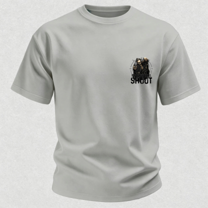 Too Old to Fight Too Slow to Run But I Can Still Shoot Pretty Good Printed Men's T-Shirt