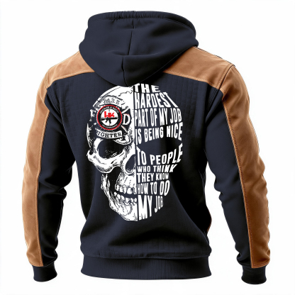 [Copy]K9 Handler Train with Purpose Printed Fleece-lined Unisex Color-Blocked Hoodie