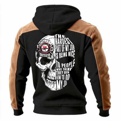 [Copy]K9 Handler Train with Purpose Printed Fleece-lined Unisex Color-Blocked Hoodie