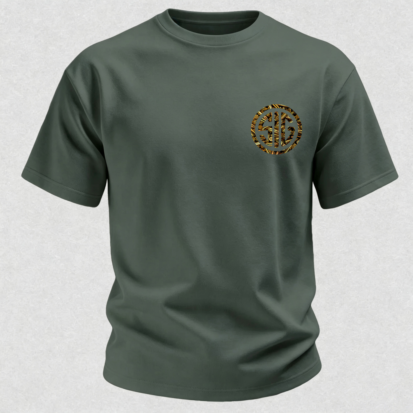 Tactical Never Settle Skull Printed Men's T-Shirt