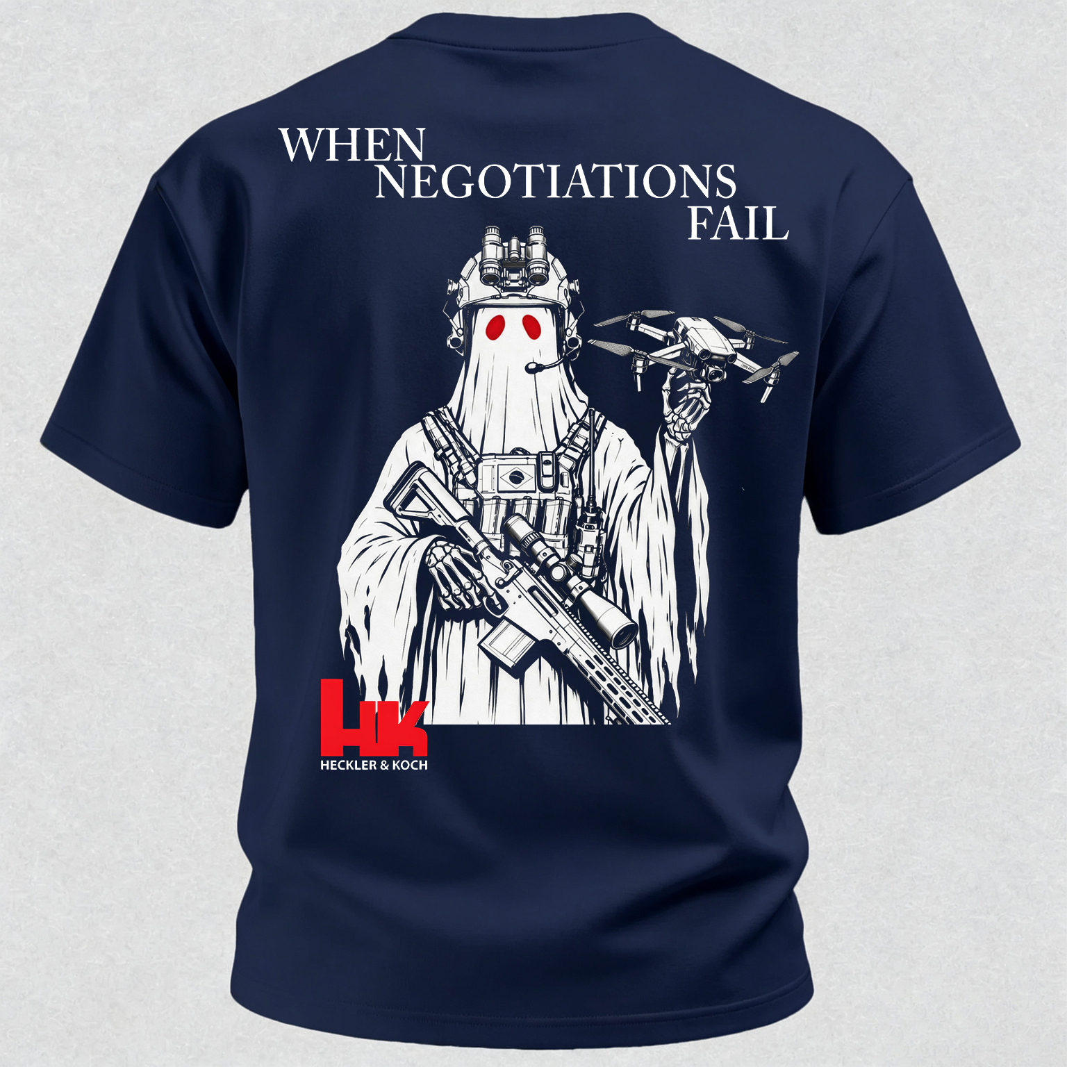 When Negotiations Fail Printed Men's T-Shirt