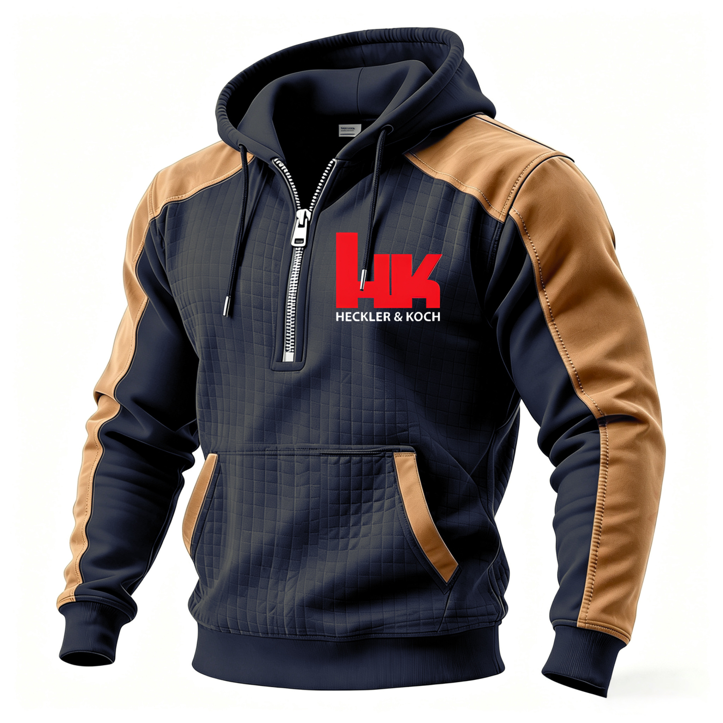 When Negotiations Fail Printed Fleece-lined Unisex Color-Blocked Hoodie