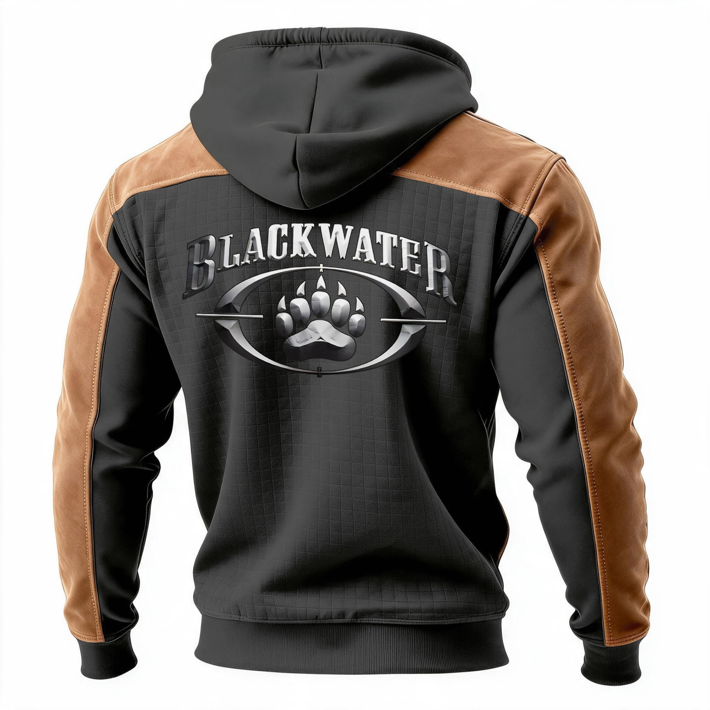 BW Printed Fleece-lined Unisex Color-Blocked Hoodie
