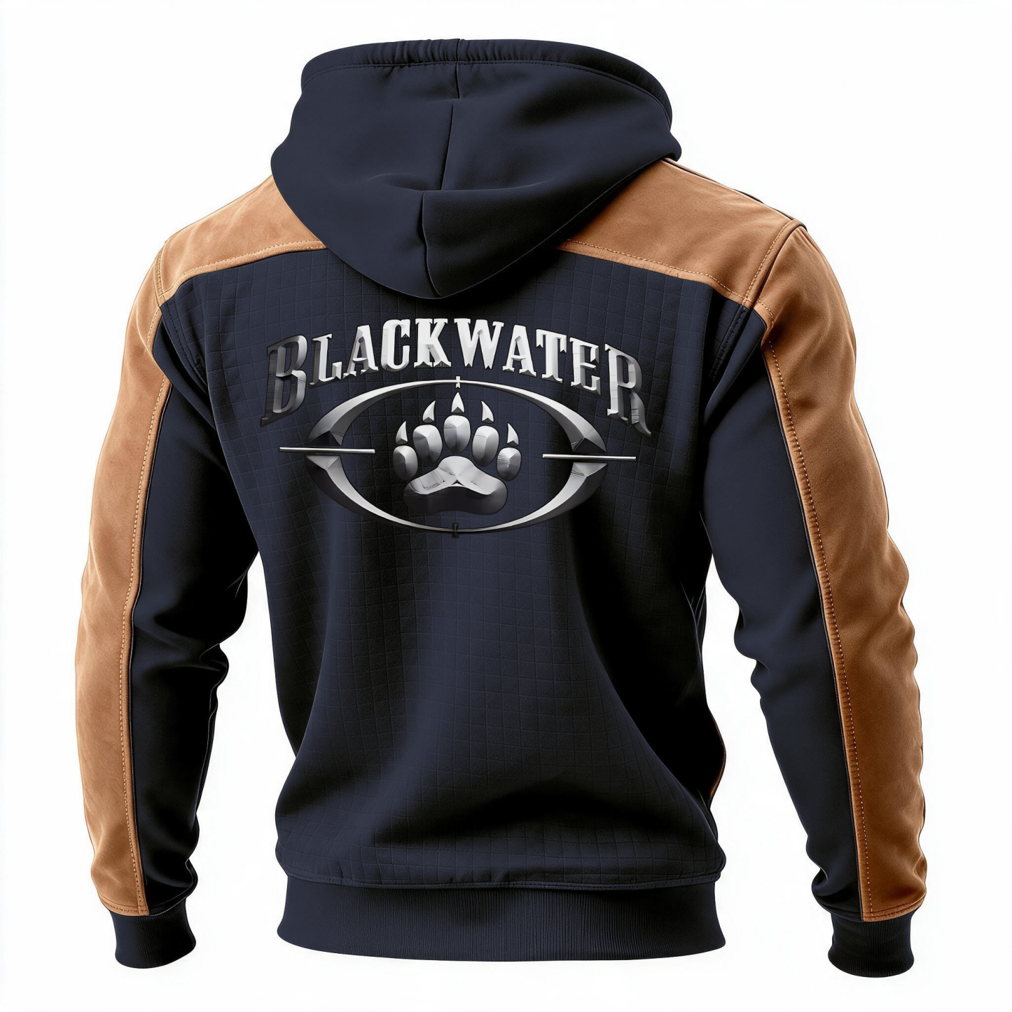 BW Printed Fleece-lined Unisex Color-Blocked Hoodie