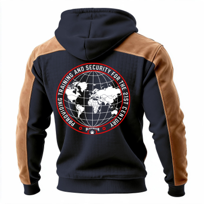 Providing Training And Security For The 21st Century Printed Fleece-lined Unisex Color-Blocked Hoodie