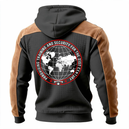 Providing Training And Security For The 21st Century Printed Fleece-lined Unisex Color-Blocked Hoodie
