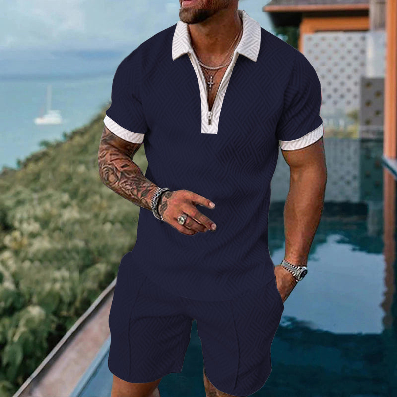 Men's Casual Fashion Polo Suit