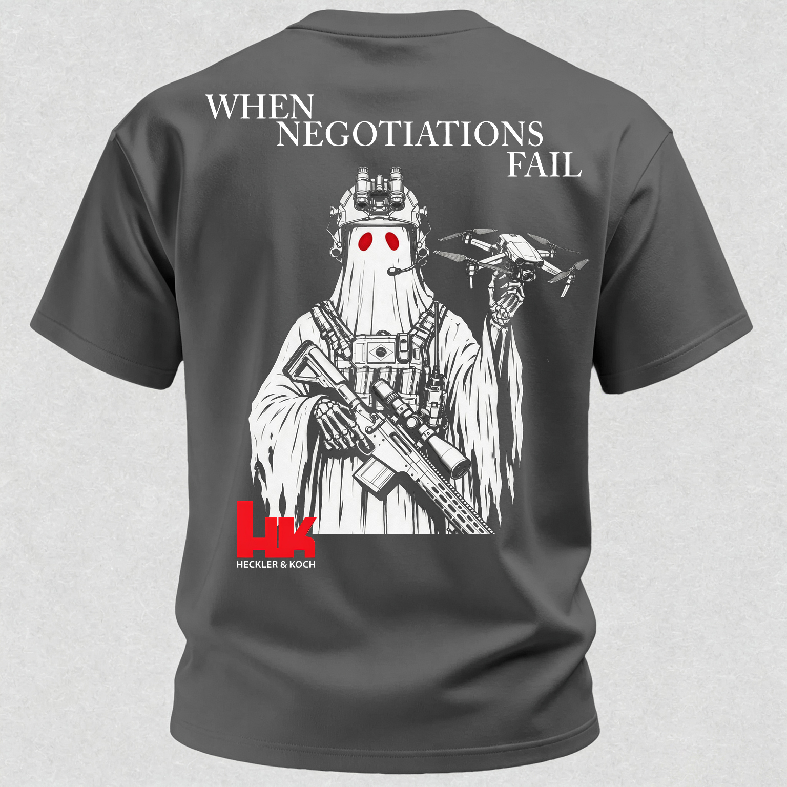 When Negotiations Fail Printed Men's T-Shirt