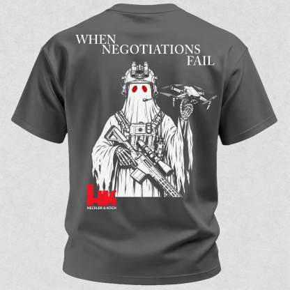 When Negotiations Fail Printed Men's T-Shirt