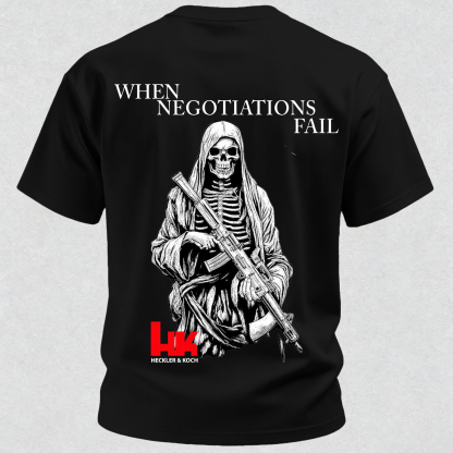 When Negotiations Fail Printed Men's T-Shirt