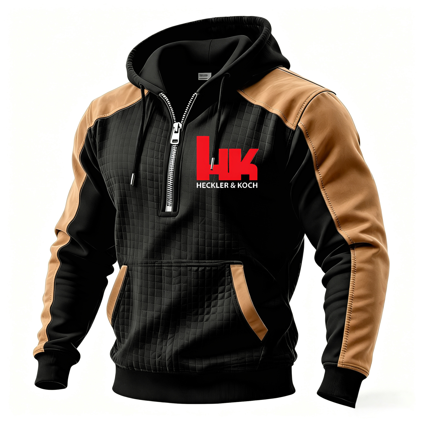 When Negotiations Fail Printed Fleece-lined Unisex Color-Blocked Hoodie