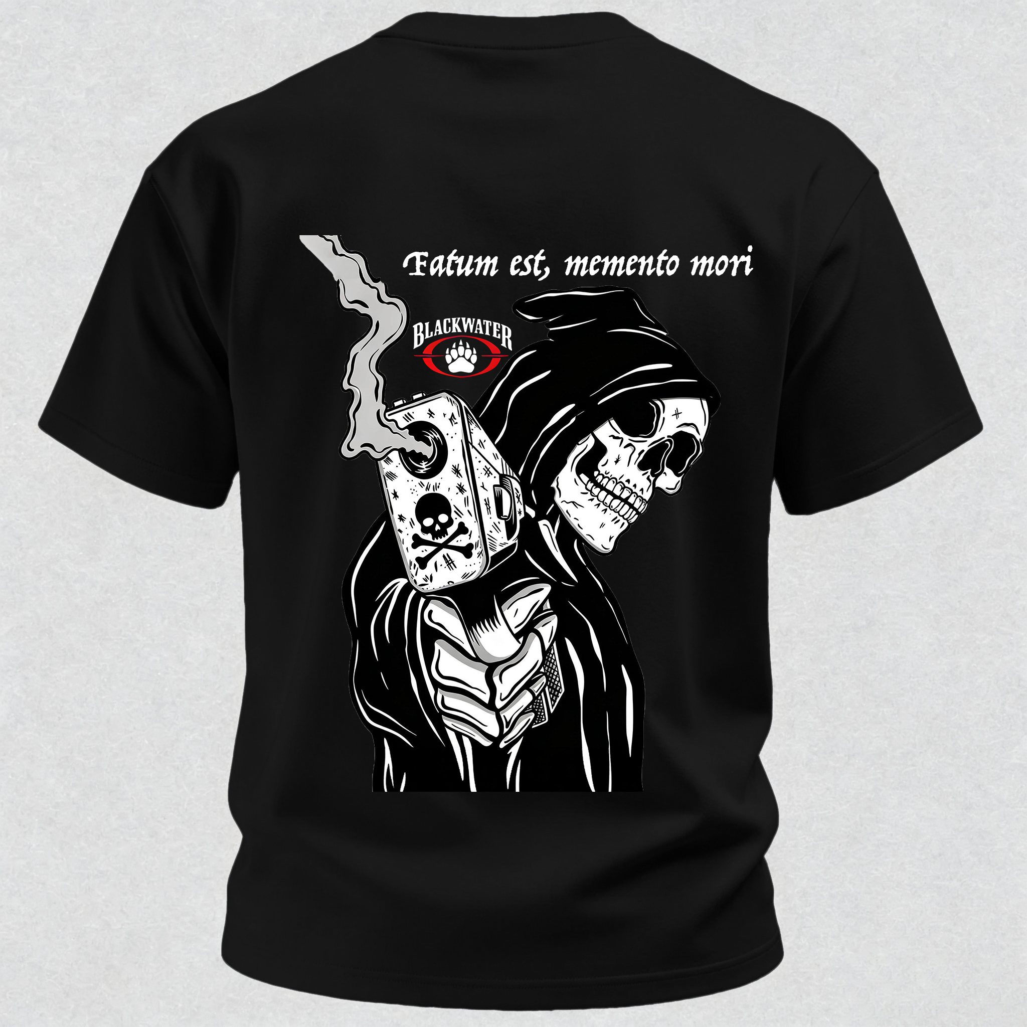 Fatum Est Memento Mori Printed Men's T-Shirt