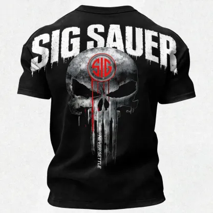 SIG Sauer Skull Printed Men's T-Shirt