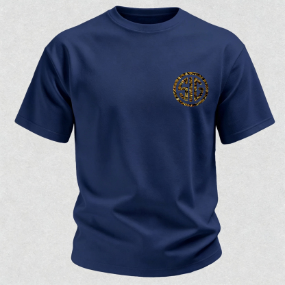 Tactical Never Settle Skull Printed Men's T-Shirt
