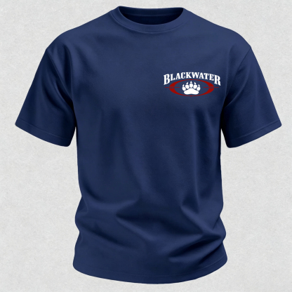 Blackwater Stay Back 100 Meters or You Will Be Shot Printed Men's T-Shirt