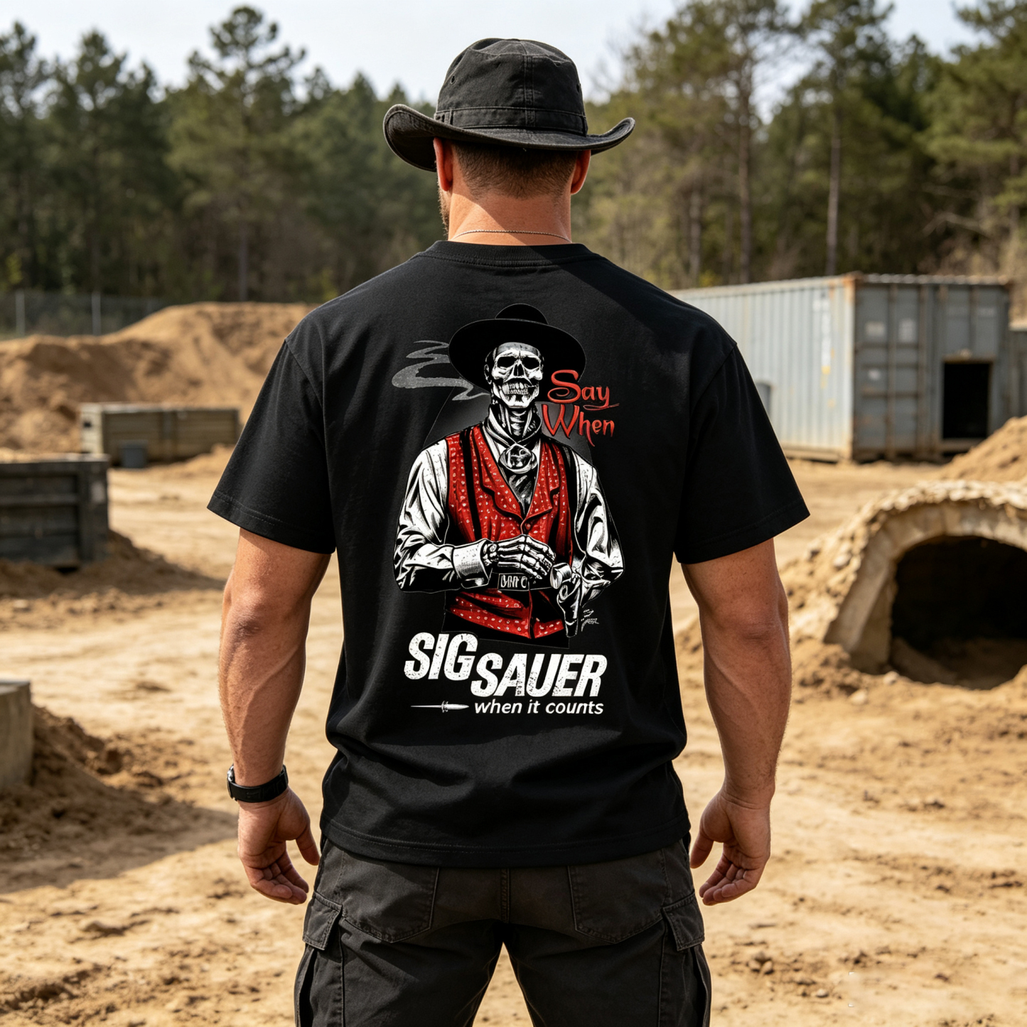 Tactical When It Counts Printed Men's T-Shirt