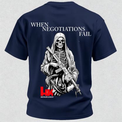 When Negotiations Fail Printed Men's T-Shirt