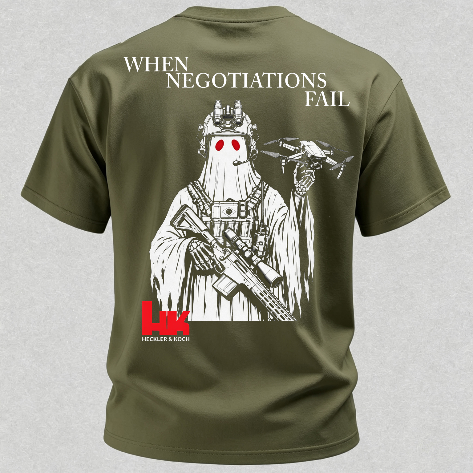When Negotiations Fail Printed Men's T-Shirt