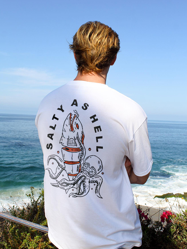 Salty As Hell Octopus Tee