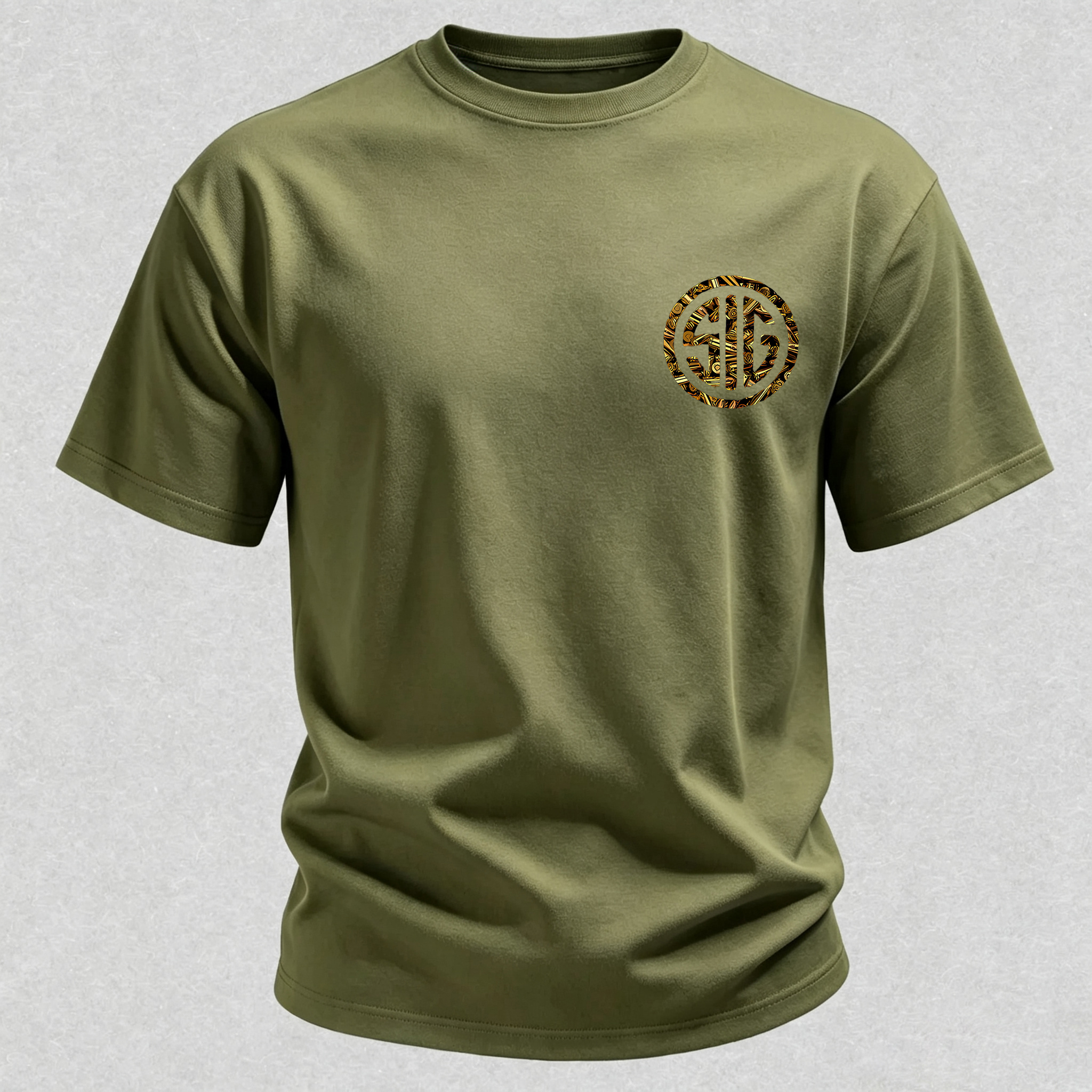 Tactical Never Settle Skull Printed Men's T-Shirt