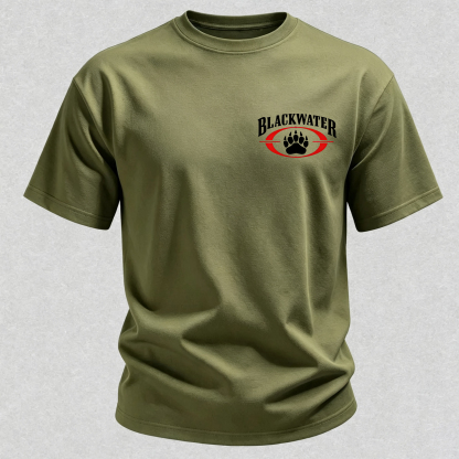 Blackwater Stay Back 100 Meters or You Will Be Shot Printed Men's T-Shirt