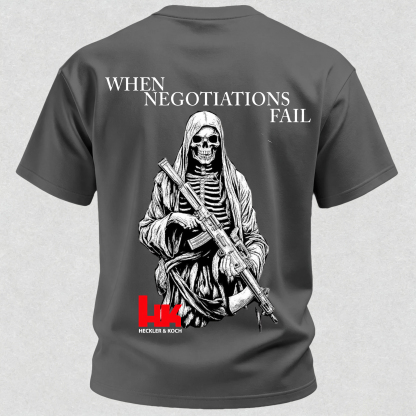 When Negotiations Fail Printed Men's T-Shirt