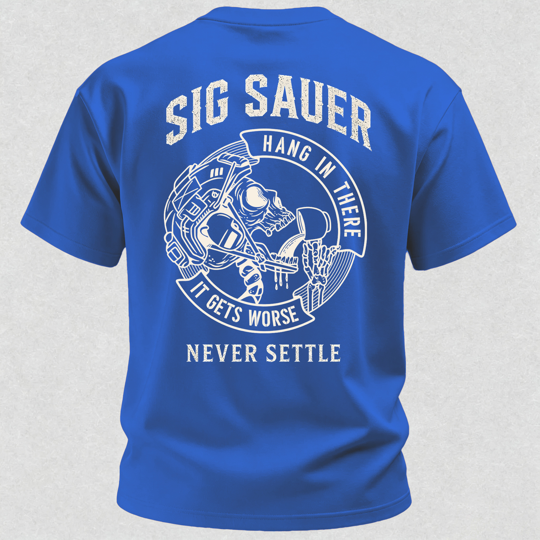 NEVER SETTLE Print Men's T-Shirt