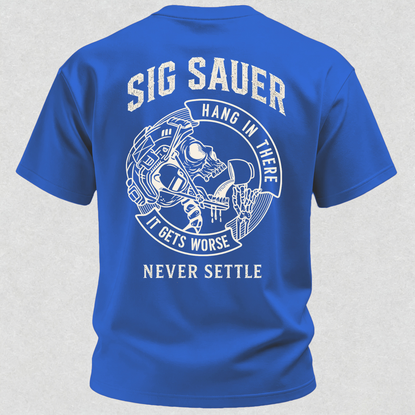 NEVER SETTLE Print Men's T-Shirt
