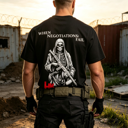 When Negotiations Fail Printed Men's T-Shirt
