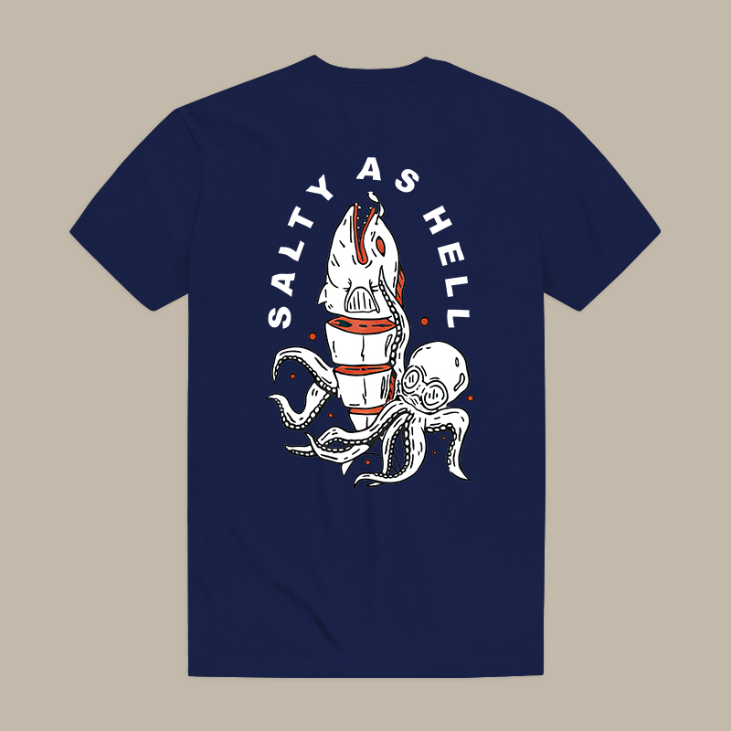 Salty As Hell Octopus Tee